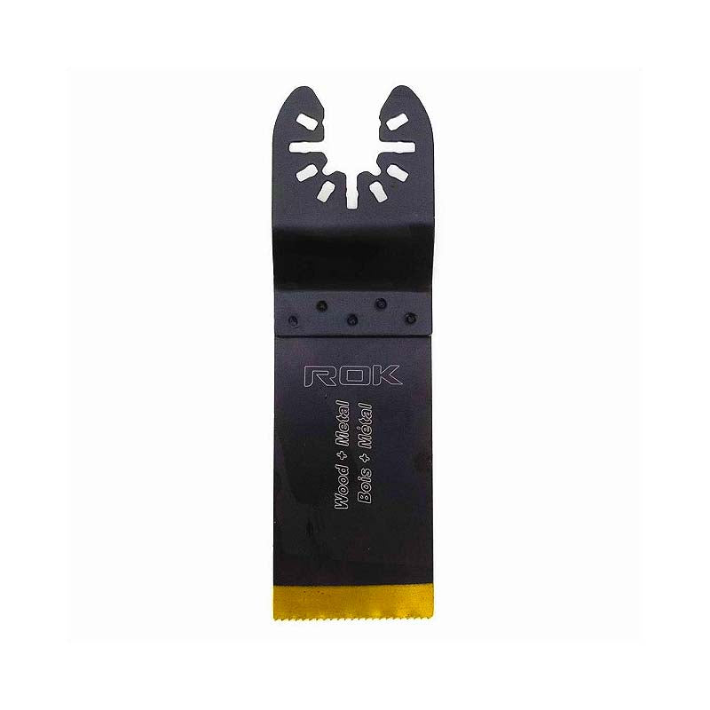 ROK 1-1/4in Titanium Coated Bi-Metal Flush Cut Blade Oscillating Multi Tool Blade