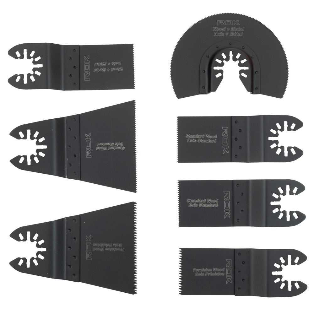 ROK 46950 7-Piece Oscillating Multi-Tool Blade Set