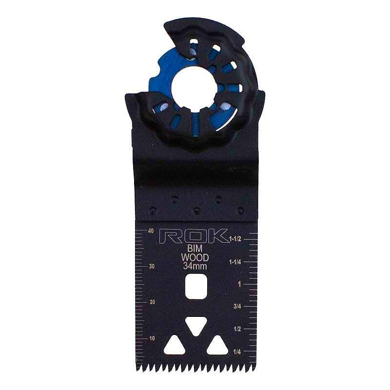 ROK 1-3/8in Bi-Metal Precision Flush Cut Star Mount Oscillating Multi Tool Blade