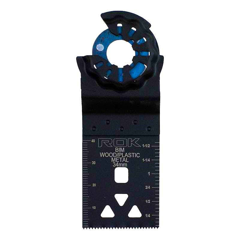 ROK 1-3/8in Bi-Metal Standard Flush Cut Star Mount Oscillating Multi Tool Blade