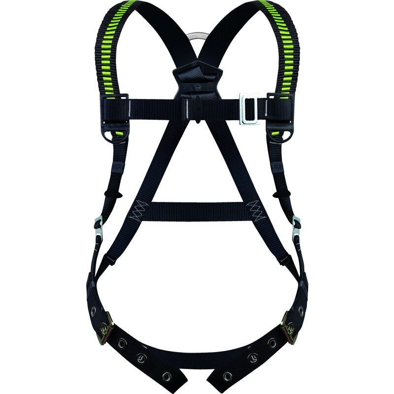 DEGIL Full Body Safety Harness with 5 Adjustable Buckles and Back Anchorage Point - SM/MD/LG