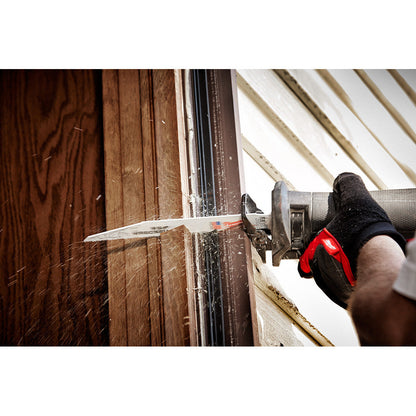 Milwaukee 48-00-5701 SAWZALL THE WRECKER 6 inch 7/11 TPI Reciprocating Saw Demolition Blades - 5pk
