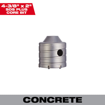 Milwaukee 48-20-5255 4-3/8 Inch x 2-inch SDS-PLUS Core Bit