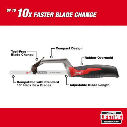 Milwaukee 48-22-0012 Compact 10 Inch Hack Saw