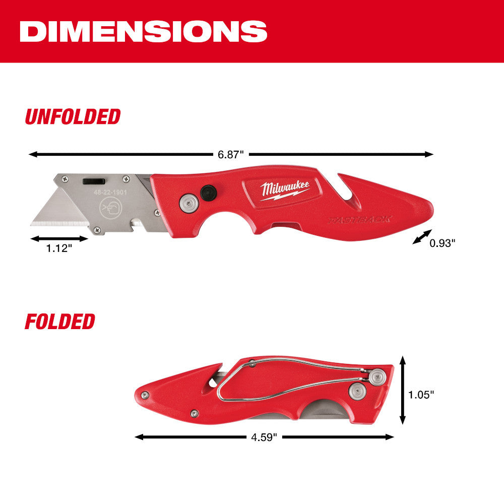 Milwaukee 48-22-1901 FASTBACK Compact Flip Folding Utility Knife