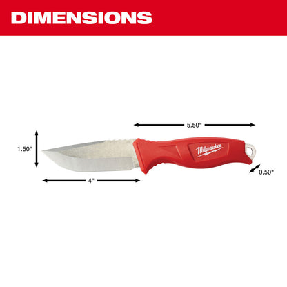 Milwaukee 48-22-1926 4 Inch Tradesman Fixed Blade Knife