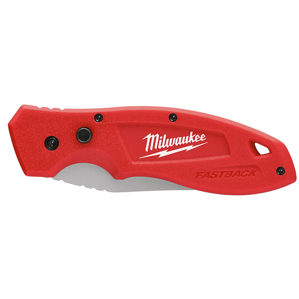 Milwaukee 48-22-1990 FASTBACK Smooth Folding Pocket Knife showing knife folded