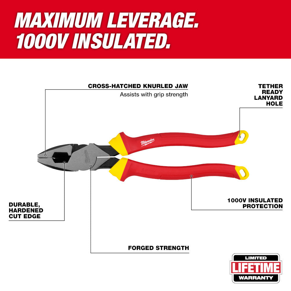 Milwaukee 48-22-2209 1000V Insulated 9 inch Diagonal Cutting Pliers