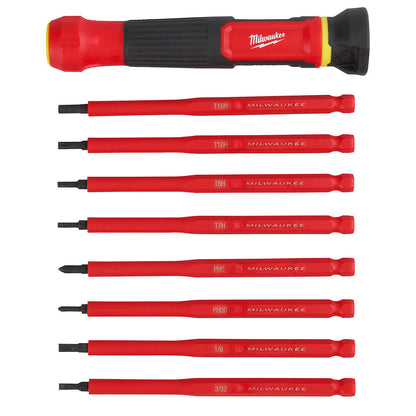 Milwaukee 48-22-2217 1000V Insulated 8-in-1 Precision Multi-Bit Screwdriver