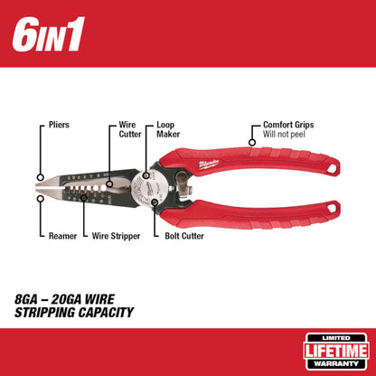 Milwaukee 48-22-3079 6-in-1 Combination Pliers