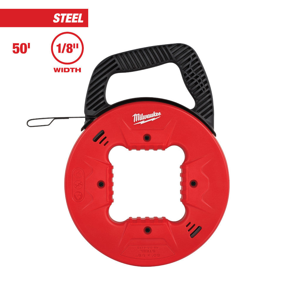 Milwaukee 48-22-4172 50 ft. 1/8 inch Steel Fish Tape