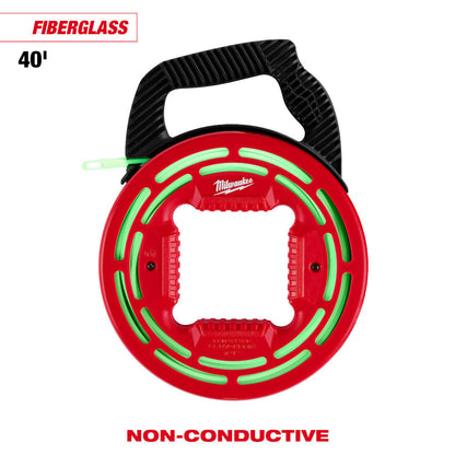 Milwaukee 48-22-4184 40 ft. Fibreglass Glow Fish Tape