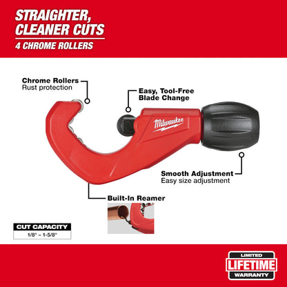 Milwaukee 48-22-4252 1-1/2 inch Constant Swing Copper Tubing Cutter