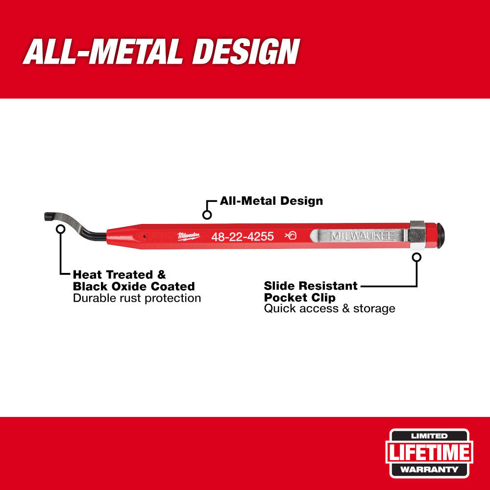 Milwaukee  48-22-4255 5-inch Reaming Pen deburring copper pipe
