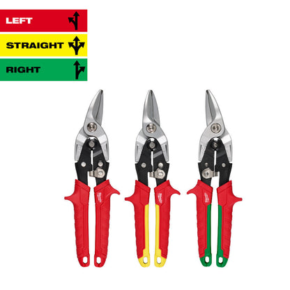 Milwaukee 48-22-4563 3pc Aviation Snip Set