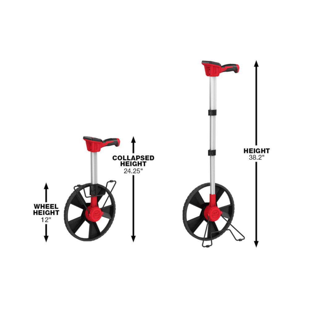 Milwaukee 48-22-5112 12-inch Digital Measuring Wheel measuring worksite