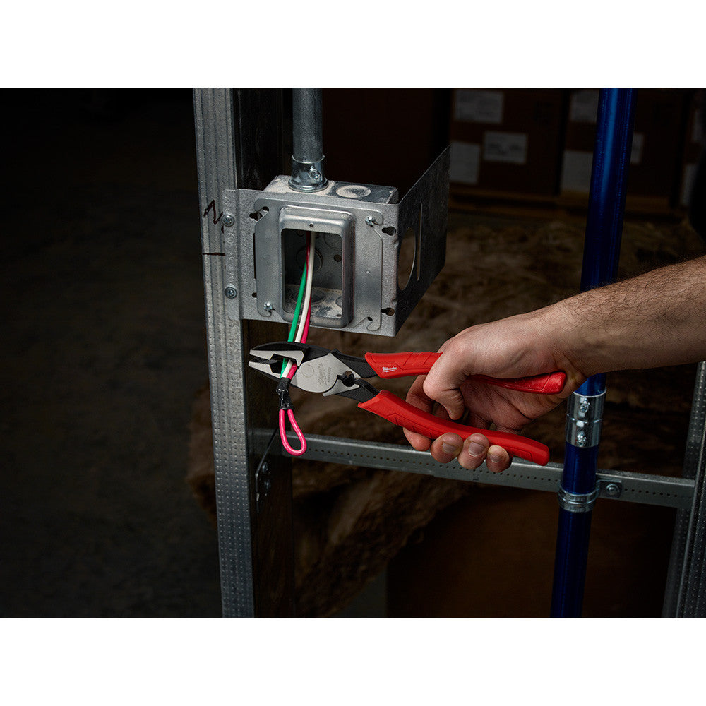 Milwaukee 48-22-6100 9-inch Comfort Grip High Leverage Lineman's Pliers with Crimper