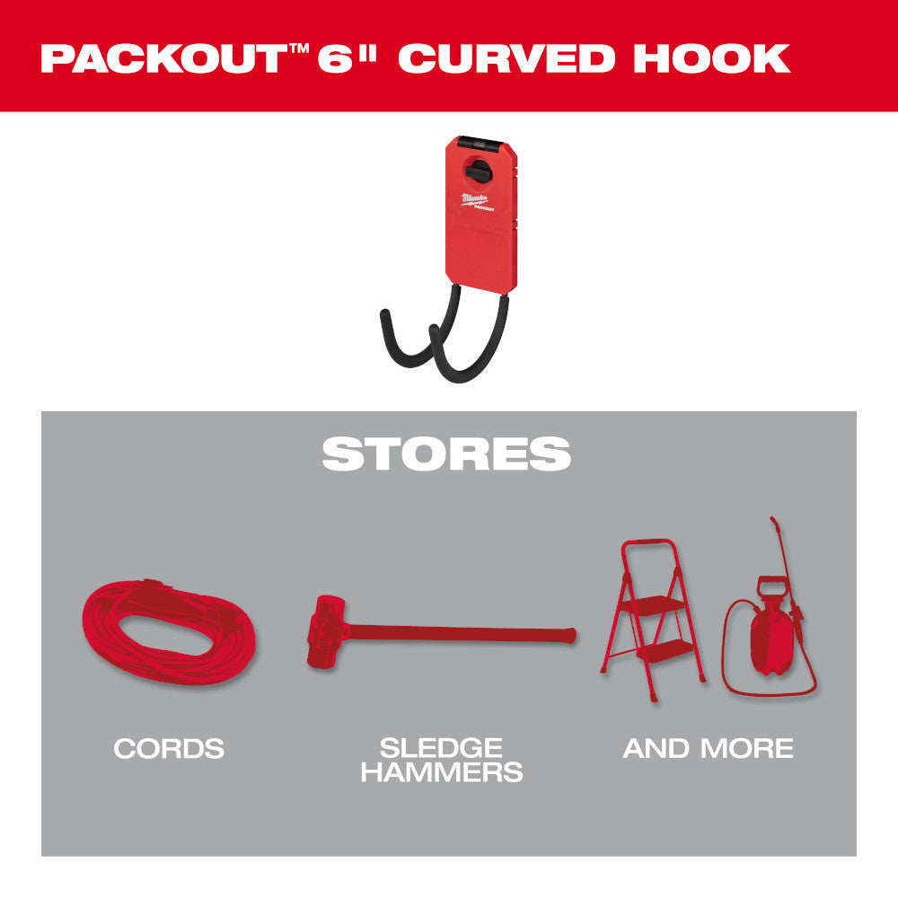 Milwaukee 48-22-8331 PACKOUT 6 inch Curved Hook