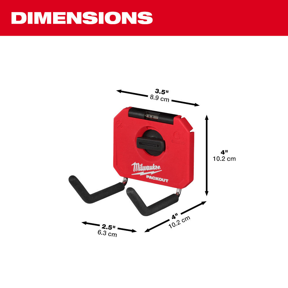 Milwaukee 48-22-8334 PACKOUT 4 inch Straight Hook