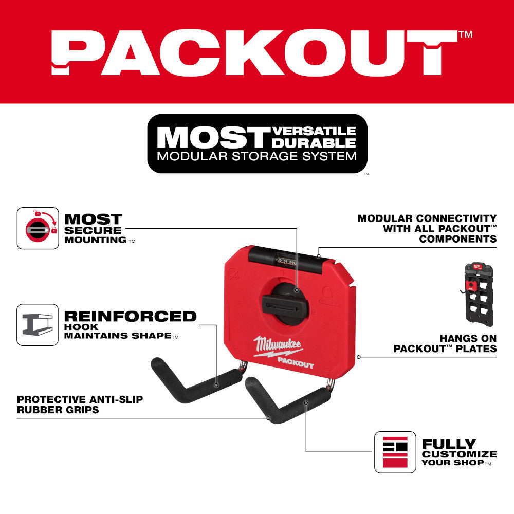 Milwaukee 48-22-8334 PACKOUT 4 inch Straight Hook
