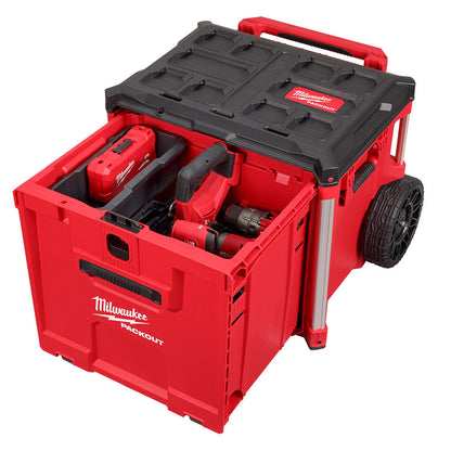 Milwaukee 48-22-8420 PACKOUT Rolling Drawer Tool Box demonstration for tools in the toolbox