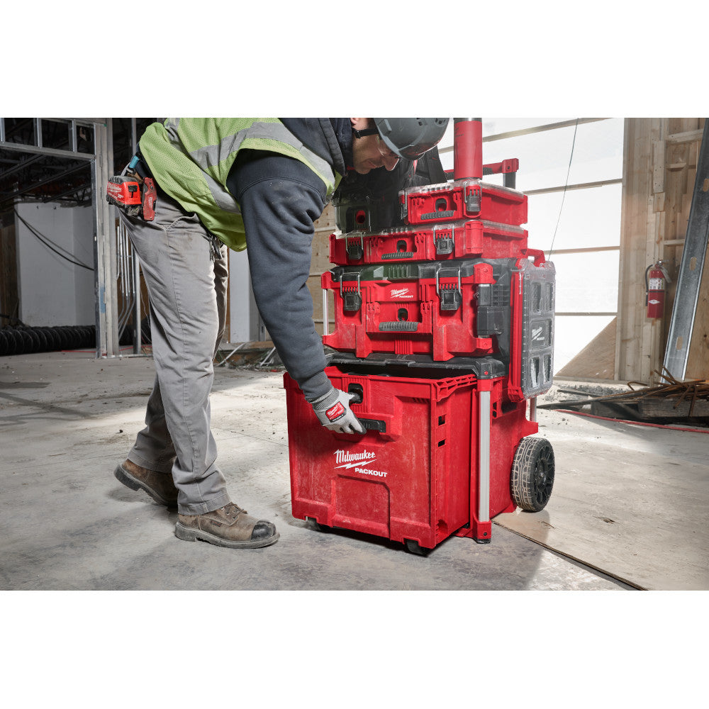 Milwaukee 48-22-8420 PACKOUT Rolling Drawer Tool Box on the jobsite