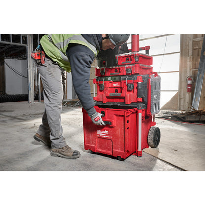 Milwaukee 48-22-8420 PACKOUT Rolling Drawer Tool Box on the jobsite