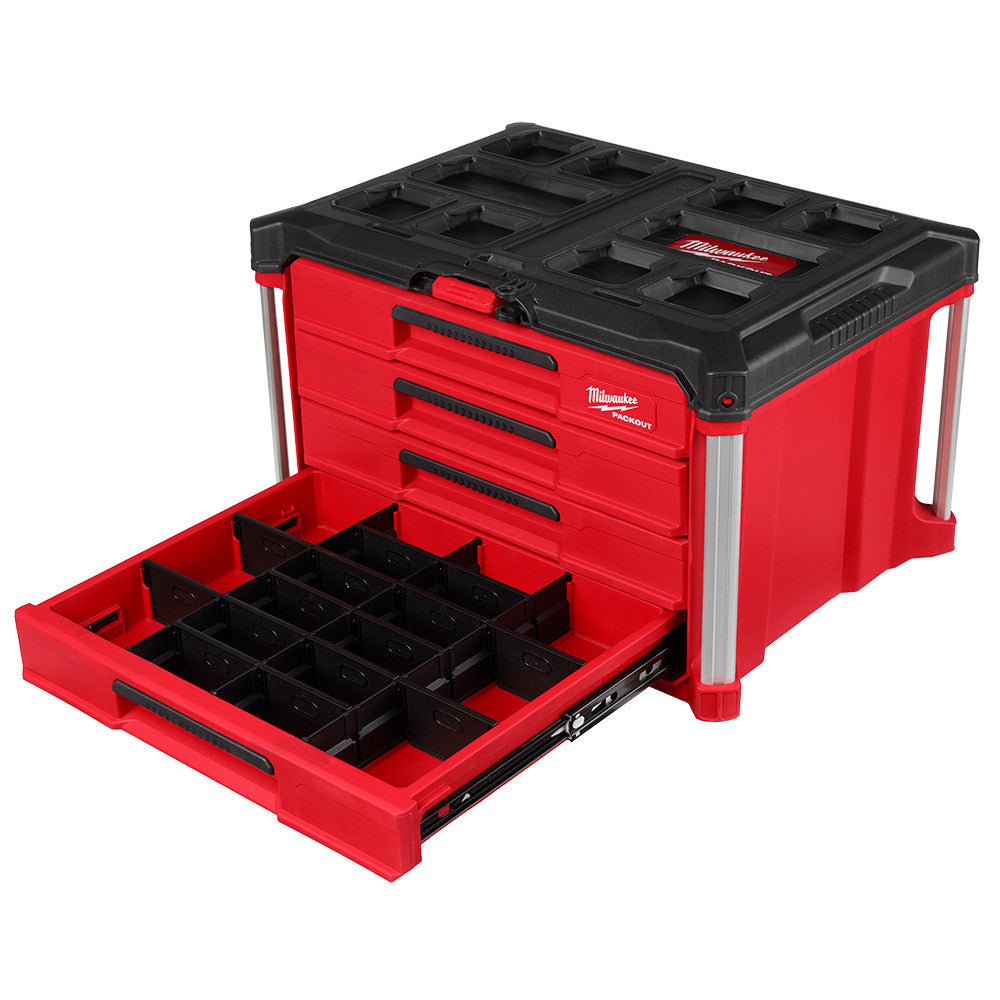Milwaukee 48-22-8444 PACKOUT 4-Drawer Tool Box