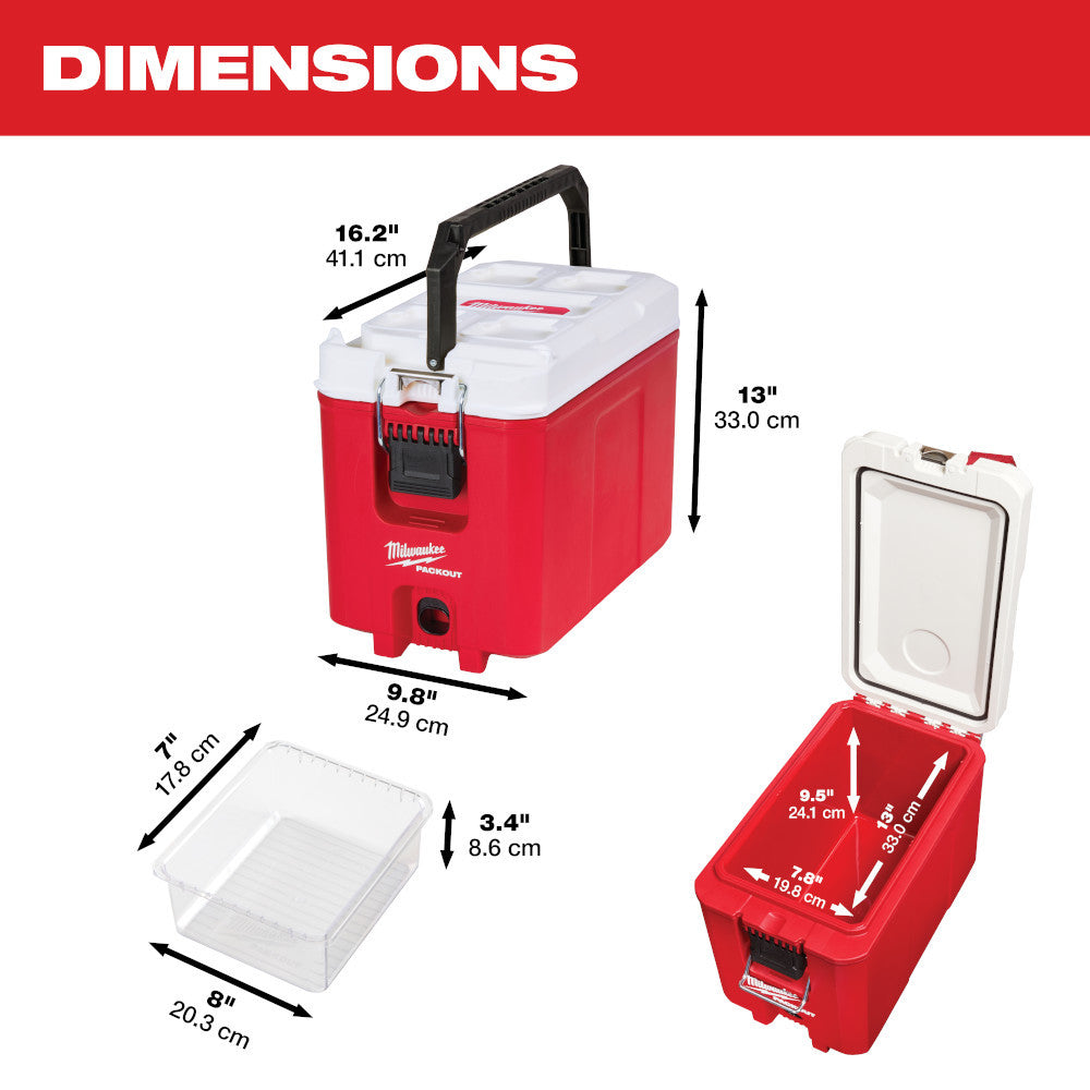Milwaukee 48-22-8460  PACKOUT 15 Litre Compact Cooler