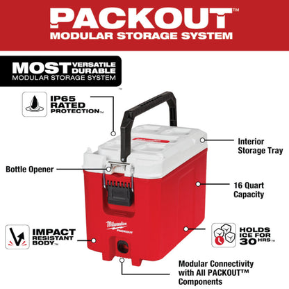 Milwaukee 48-22-8460  PACKOUT 15 Litre Compact Cooler