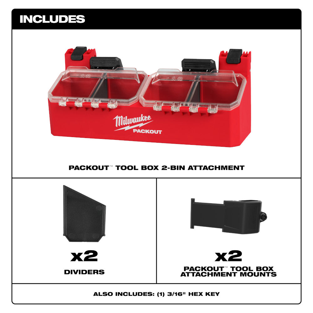 Milwaukee PACKOUT Tool Box Accessory Case Attachment