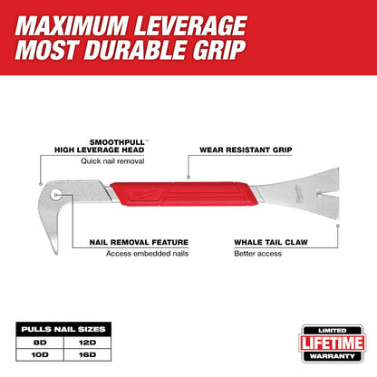 Milwaukee 48-22-9033 10 inch Molding Puller Pry Bar