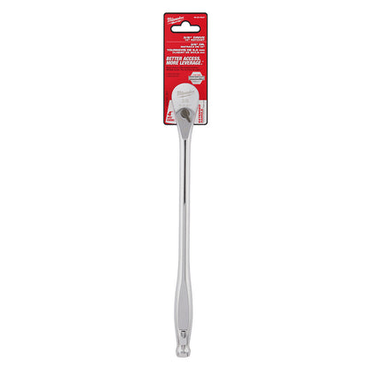 Milwaukee 48-22-9037 3/8-inch Drive 12-inch Extended Ratchet showing ratchet in packaging