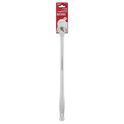 Milwaukee 48-22-9050 1/2-inch Drive 18-inch Extended Ratchet showing ratchet in packaging