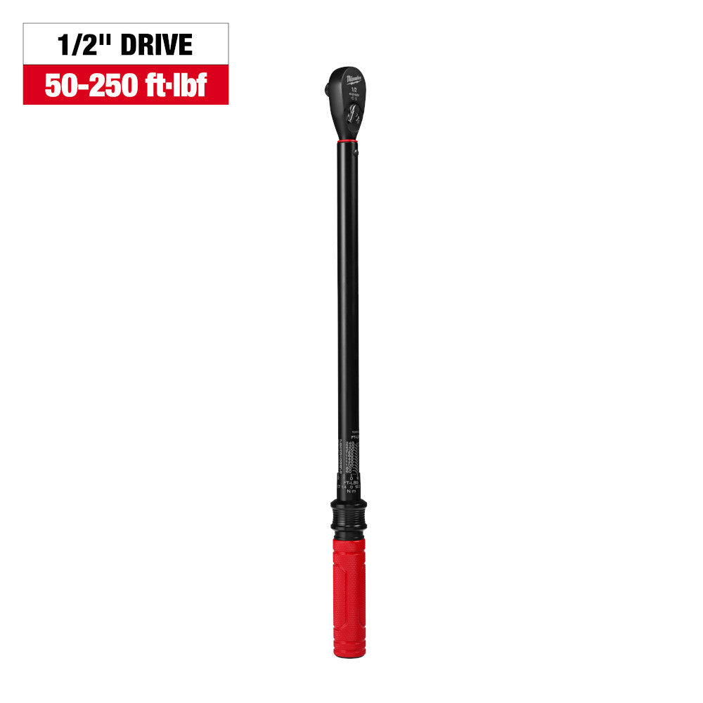 Milwaukee 1/2in Drive Click Torque Wrench (50-250'·lbf)