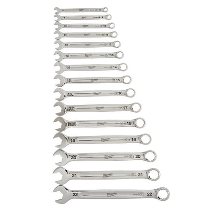 Milwaukee 48-22-9515 15pc Metric Combination Wrench Set