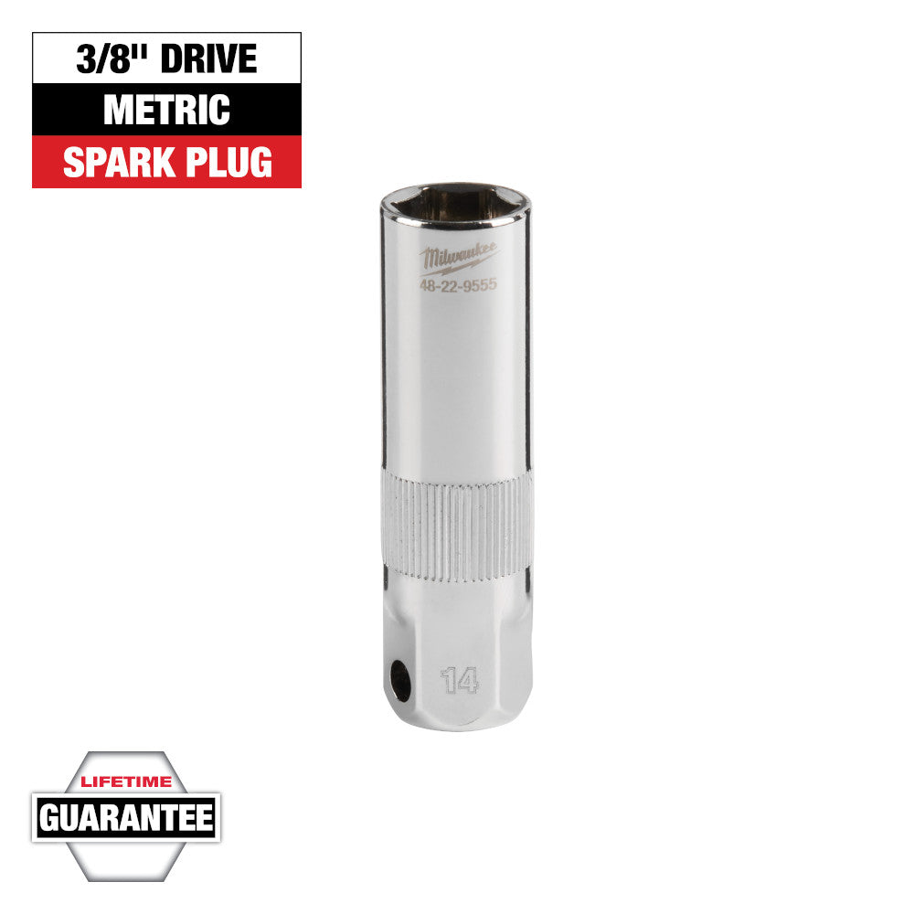 Milwaukee 14mm Spark Plug Socket with 3/8in Drive