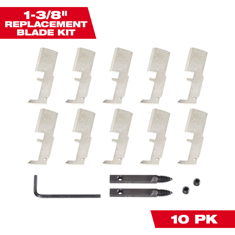 Milwaukee 48-25-5320 1-3/8 inch SWITCHBLADE Selfeed Bit Blade Replacement Kit - 10pk