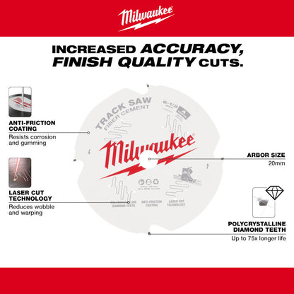 Milwaukee 48-40-0670 6-1/2 inch 4T Fiber Cement Track Saw Blade