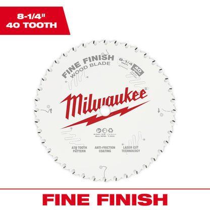 Milwaukee 48-40-0822 8-1/4 inch 40T Framing Circular Saw Blade