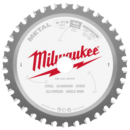 Milwaukee 48-40-4215 5-7/8-inch x 34T Metal Cutting Circular Saw Blade