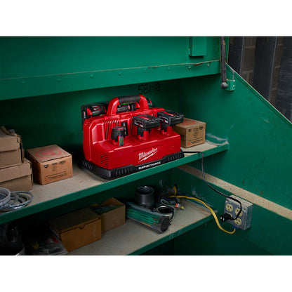 Milwaukee 48-59-1807 M18 / M12 6-Port Rapid Battery Charging Station (batteries sold separately)