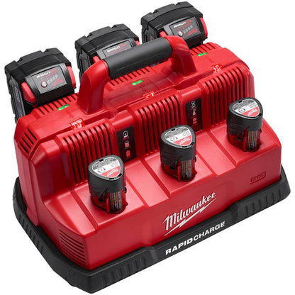 Milwaukee 48-59-1807 M18 / M12 6-Port Rapid Battery Charging Station (batteries sold separately)