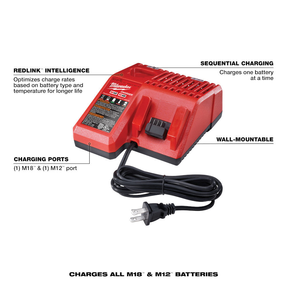Milwaukee 48-59-1812 M18/M12 Multi-Voltage Battery Charger