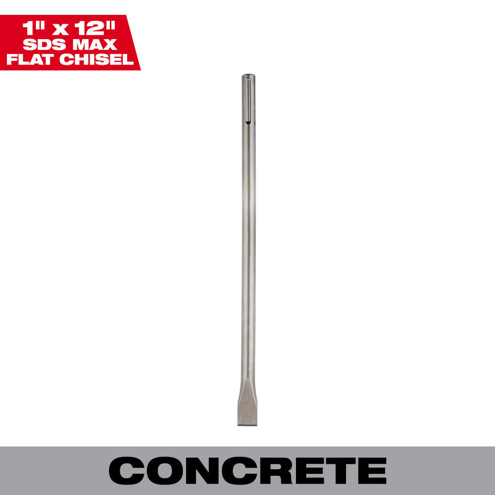 Milwaukee 48-62-4079 1 Inch x 12 Inch SDS MAX Flat Chisel