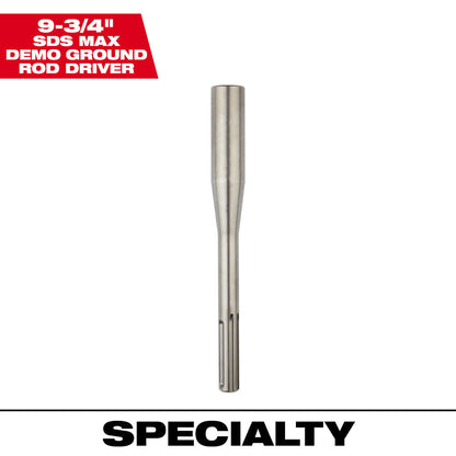 Milwaukee 48-62-4091 9-3/4 Inch SDS-MAX Demo Ground Rod Driver