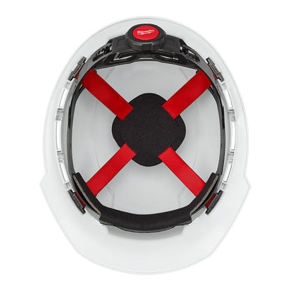 Milwaukee 48-73-1201 BOLT White Type 1 Class C Full Brim Vented Hard Hat with 4 Point Ratcheting Suspension