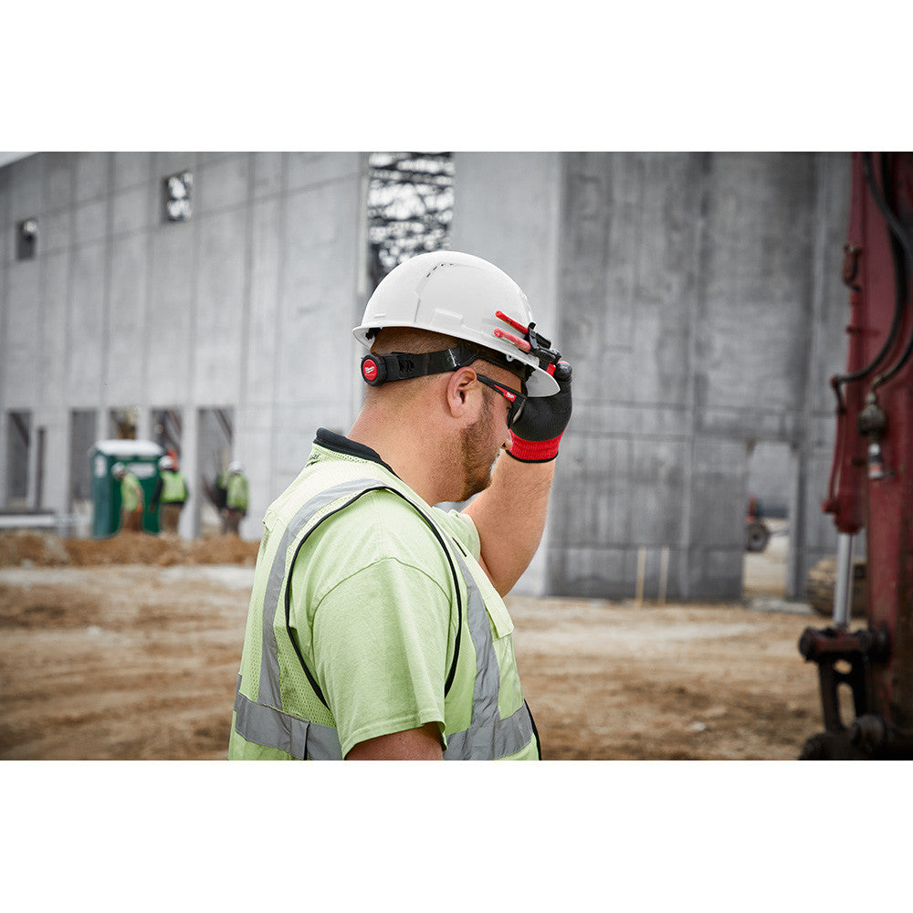 Milwaukee 48-73-1201 BOLT White Type 1 Class C Full Brim Vented Hard Hat with 4 Point Ratcheting Suspension