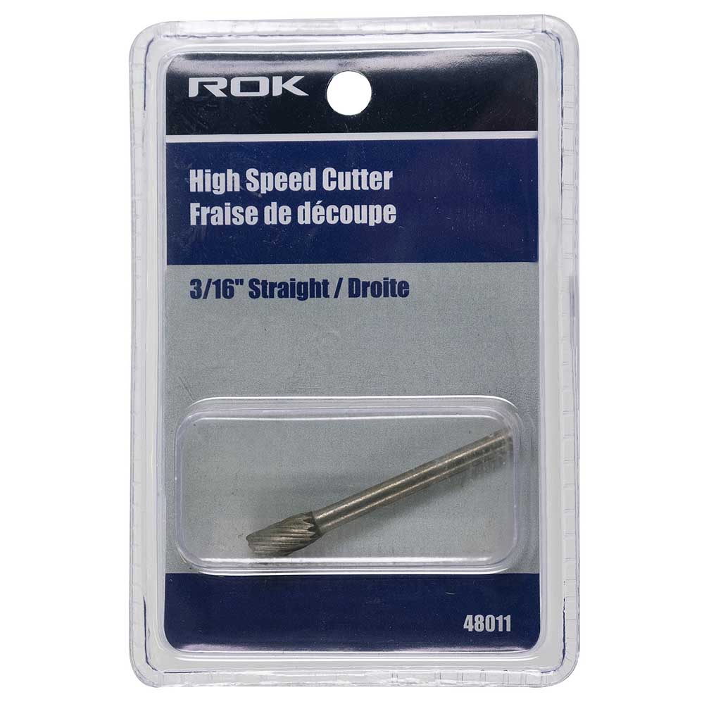 ROK 3/16in Straight High Speed Cutter Rotary Bit