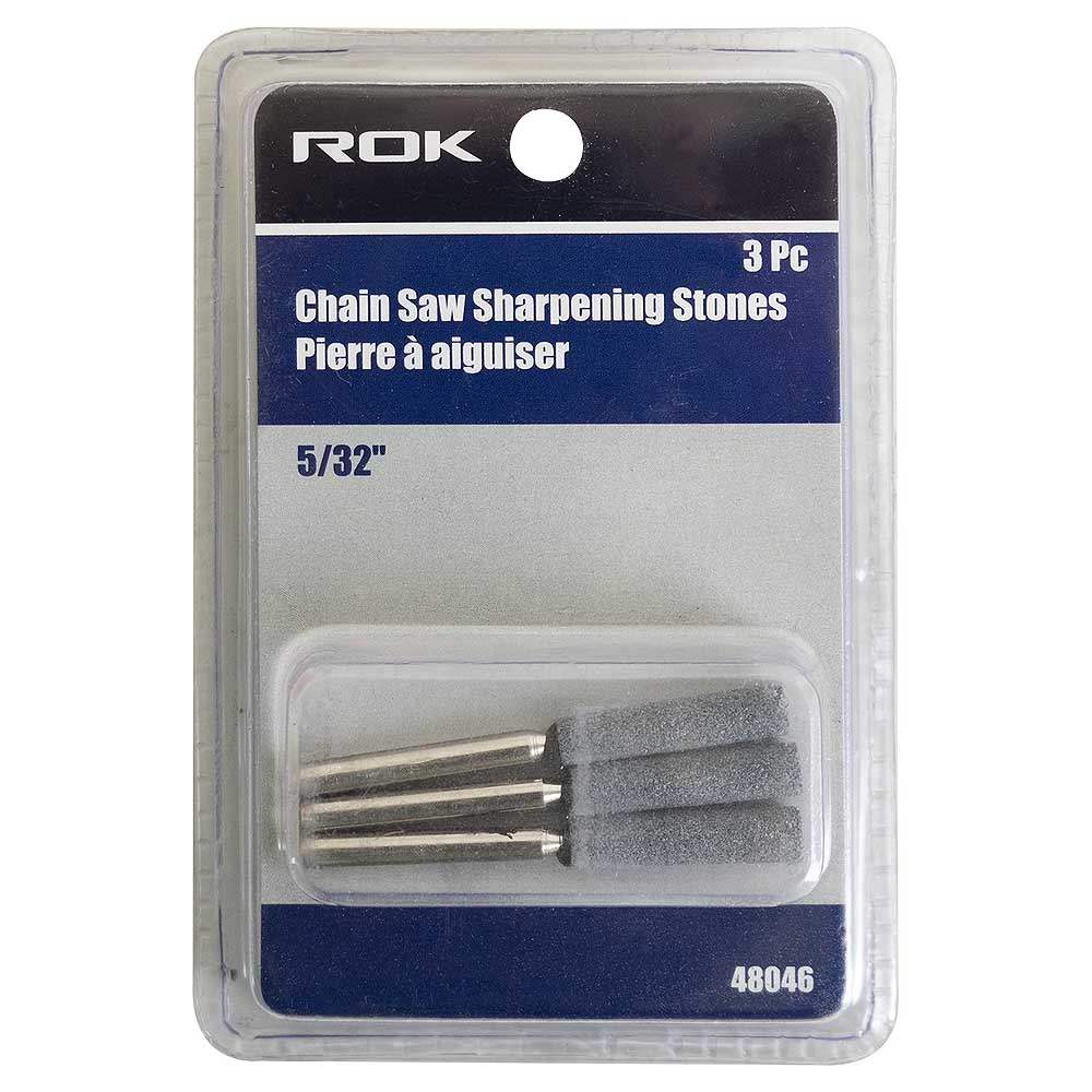 ROK 5/32in Chain Saw Sharpening Stone Rotary Bit - 3pk